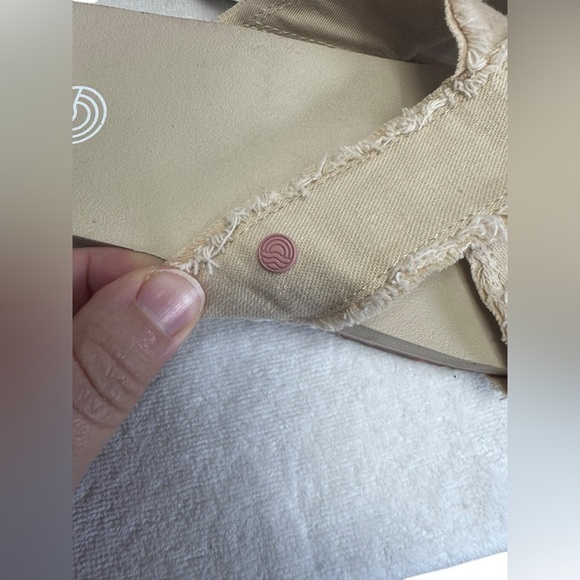 Vionic Tan Sandals with Ruffled Crossover Straps - Picture 6 of 8